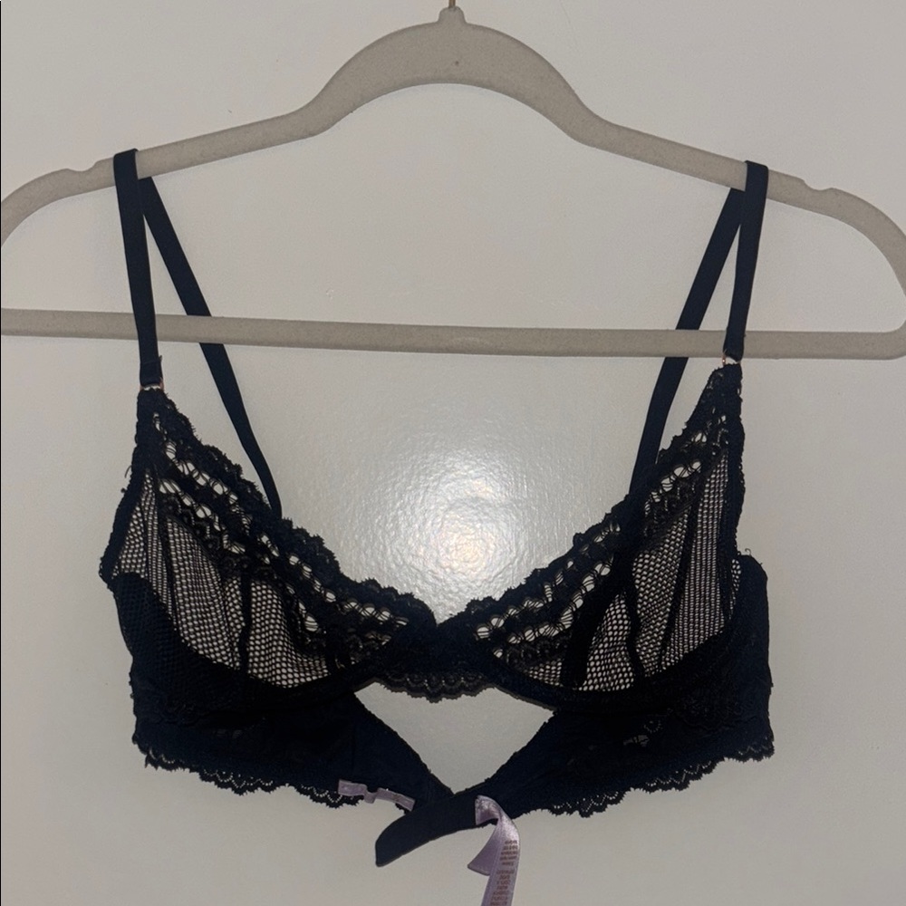 Elegant Black Lace Bralette